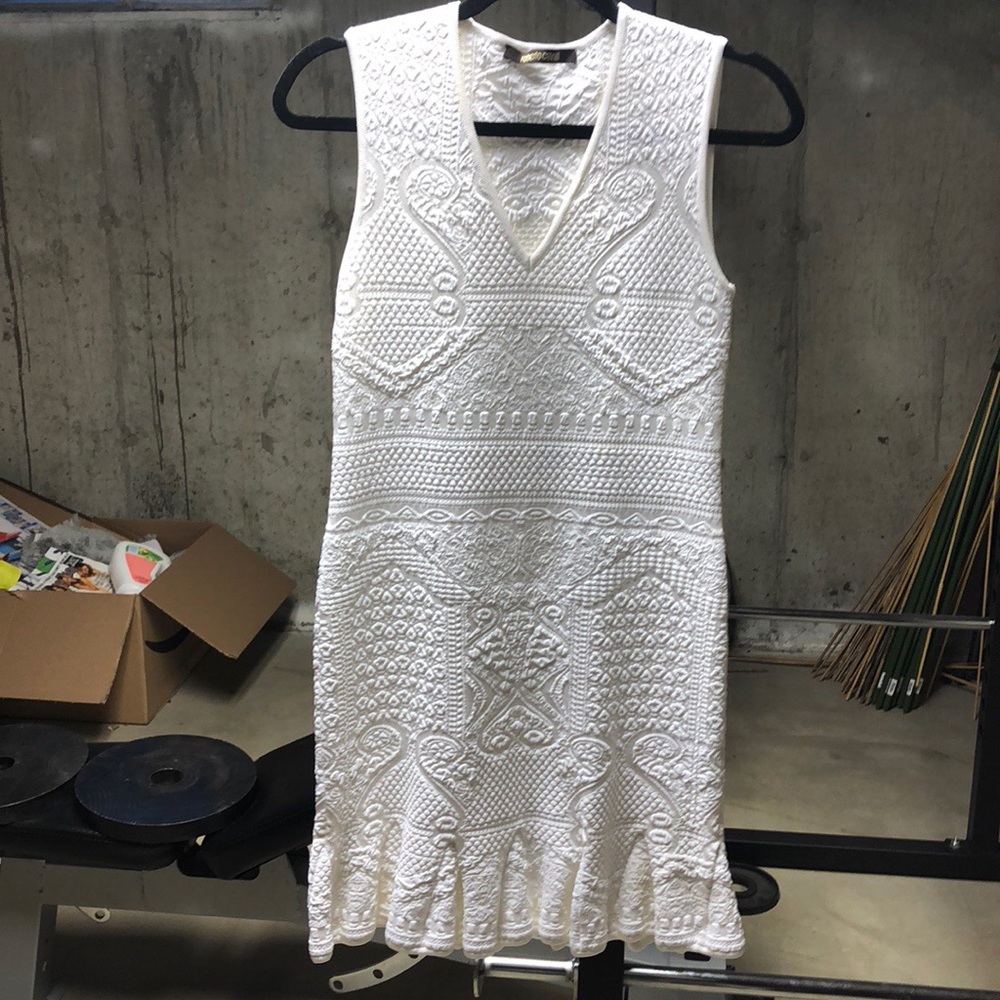 Roberto Cavalli white dress